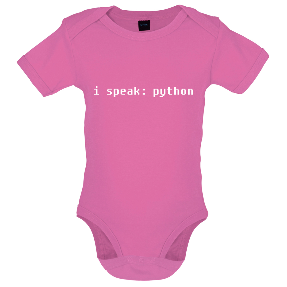 I Speak Python Baby T Shirt