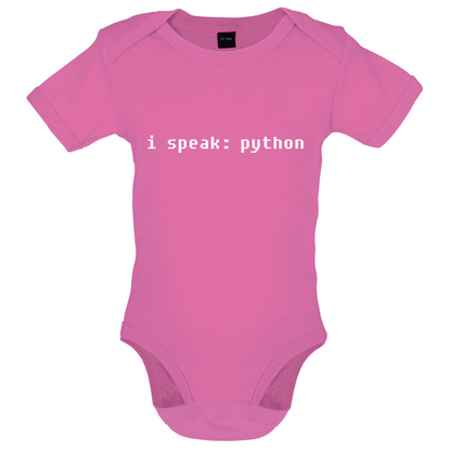 I Speak Python Baby T Shirt