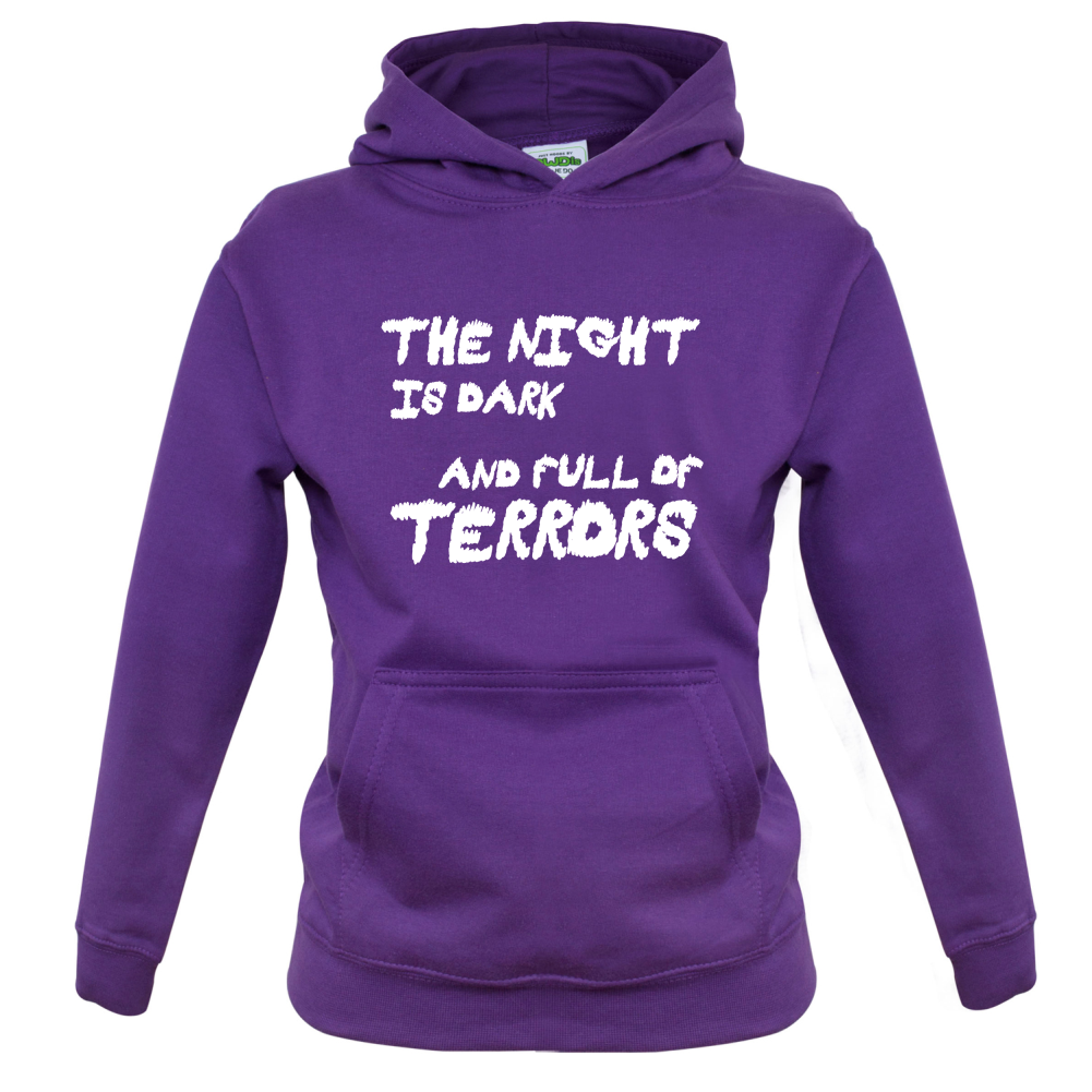 The Night Is Dark And Full Of Terrors Kids T Shirt