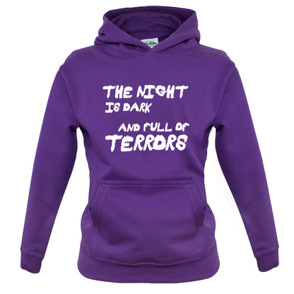 The Night Is Dark And Full Of Terrors Kids T Shirt