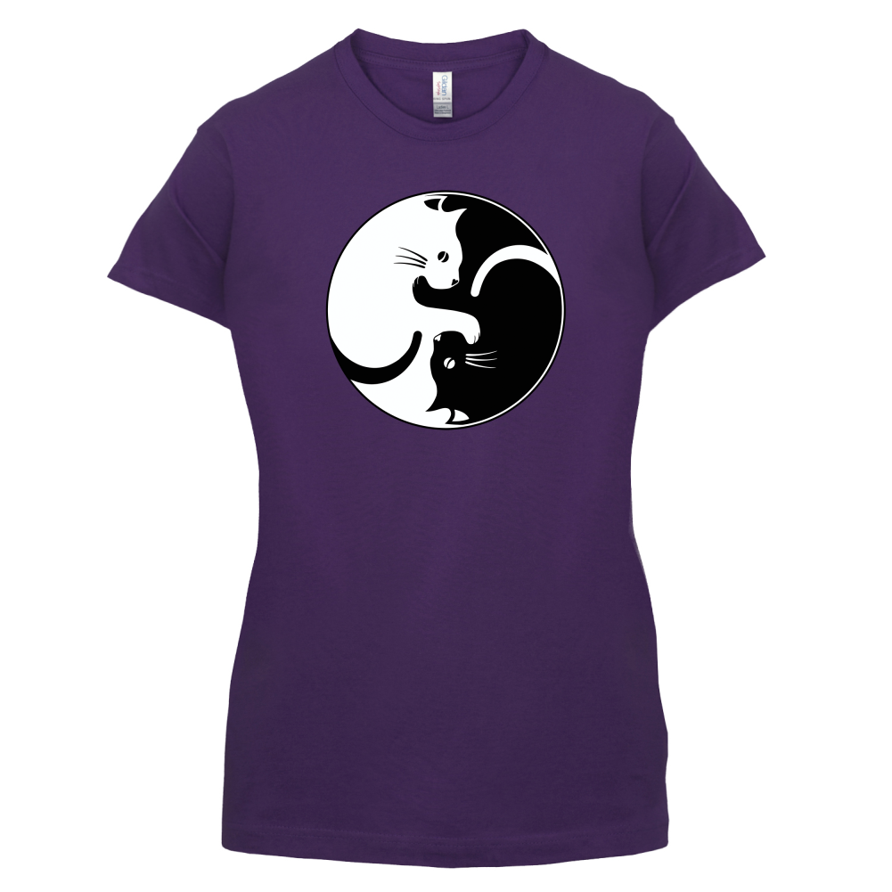 Yin Yang Cat T Shirt