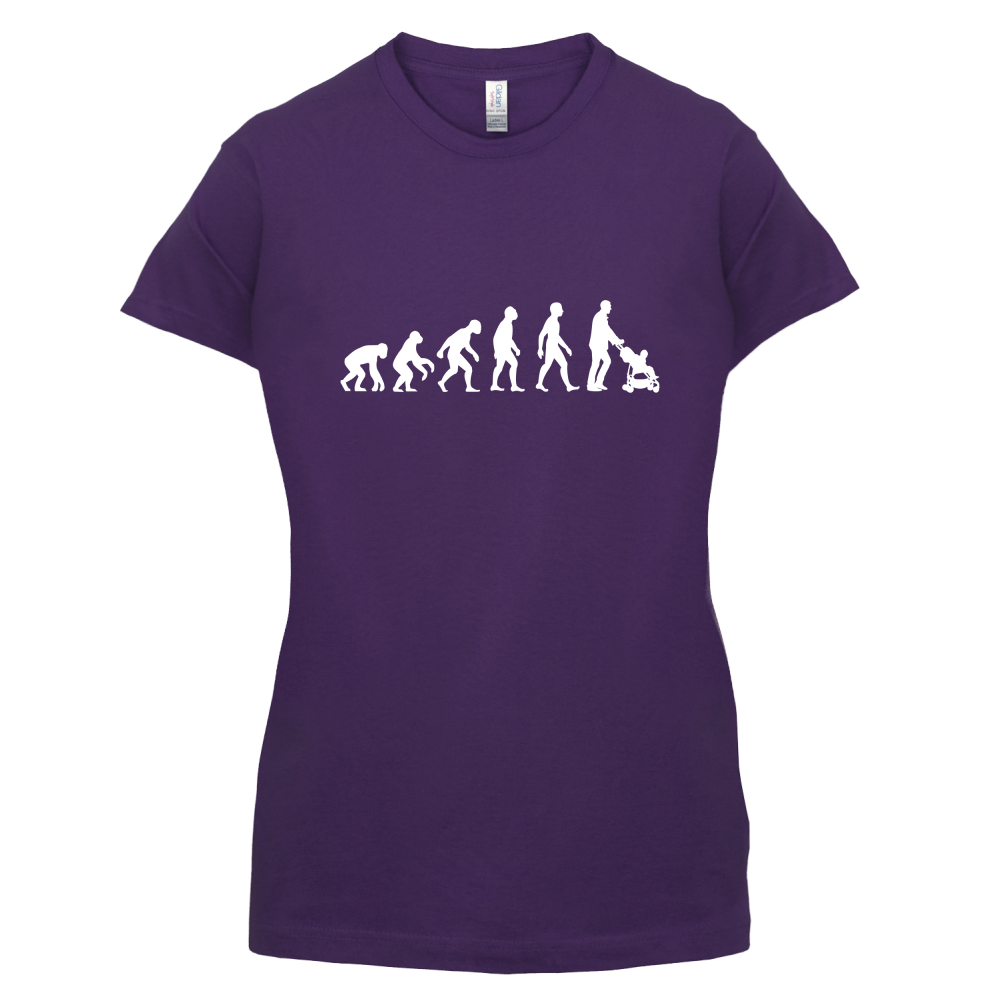 Evolution Of Man Push Chair T Shirt