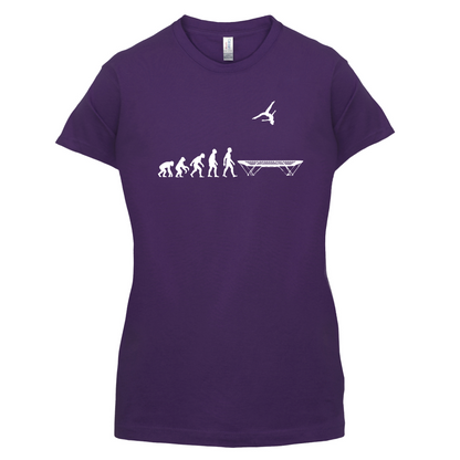 Evolution Of Man Trampolining T Shirt