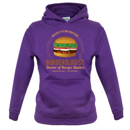 Burgerologist Kids T Shirt