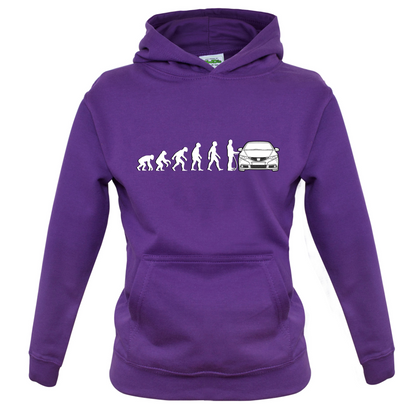 Evolution of Man Civic Driver Kids T Shirt