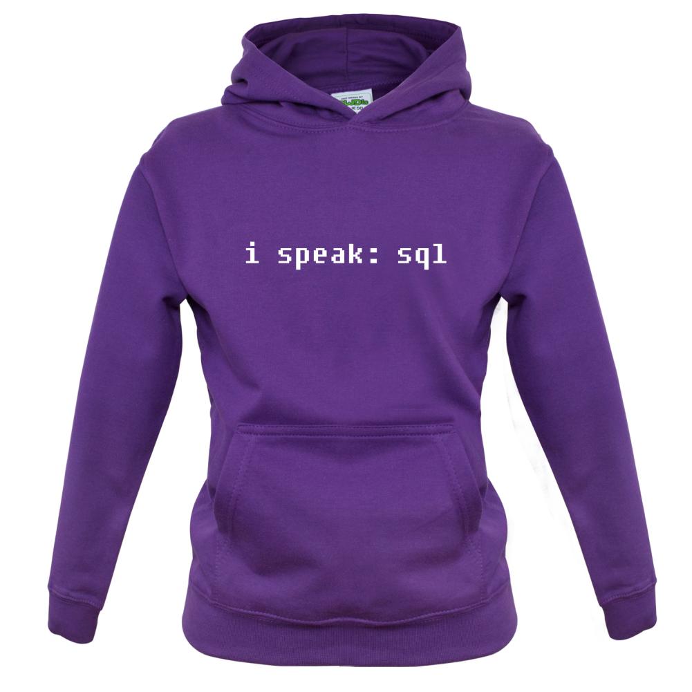 I Speak SQL Kids T Shirt