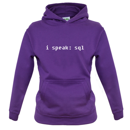 I Speak SQL Kids T Shirt