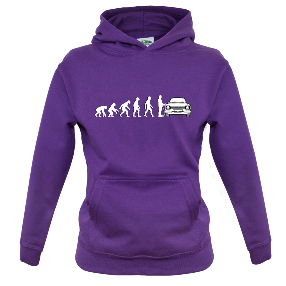 Evolution of Man Mk1 Escort Driver Kids T Shirt