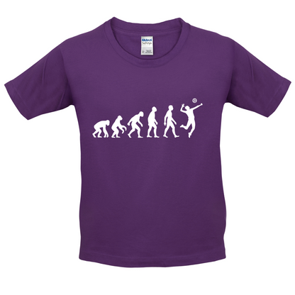 Evolution of Man Volleyball Kids T Shirt