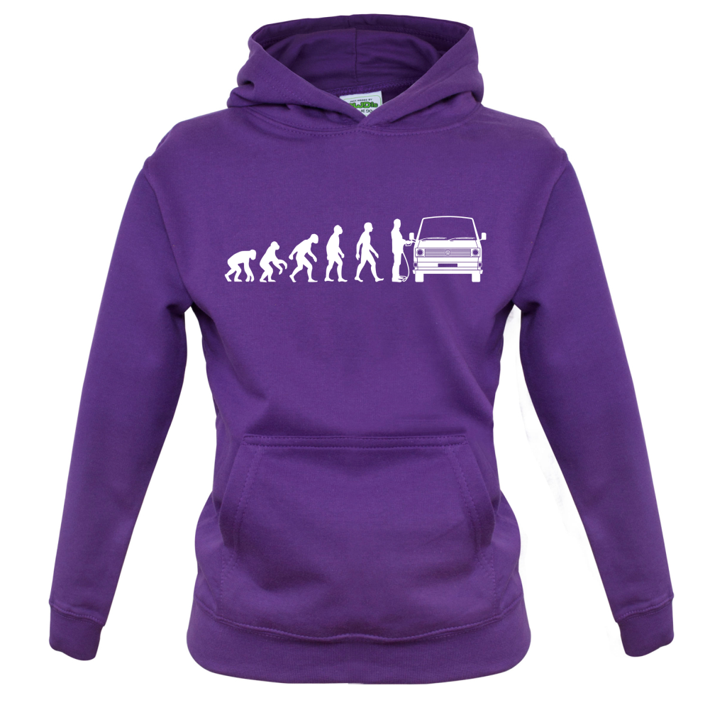 Evolution of Man T3 - T25 Campervan Kids T Shirt