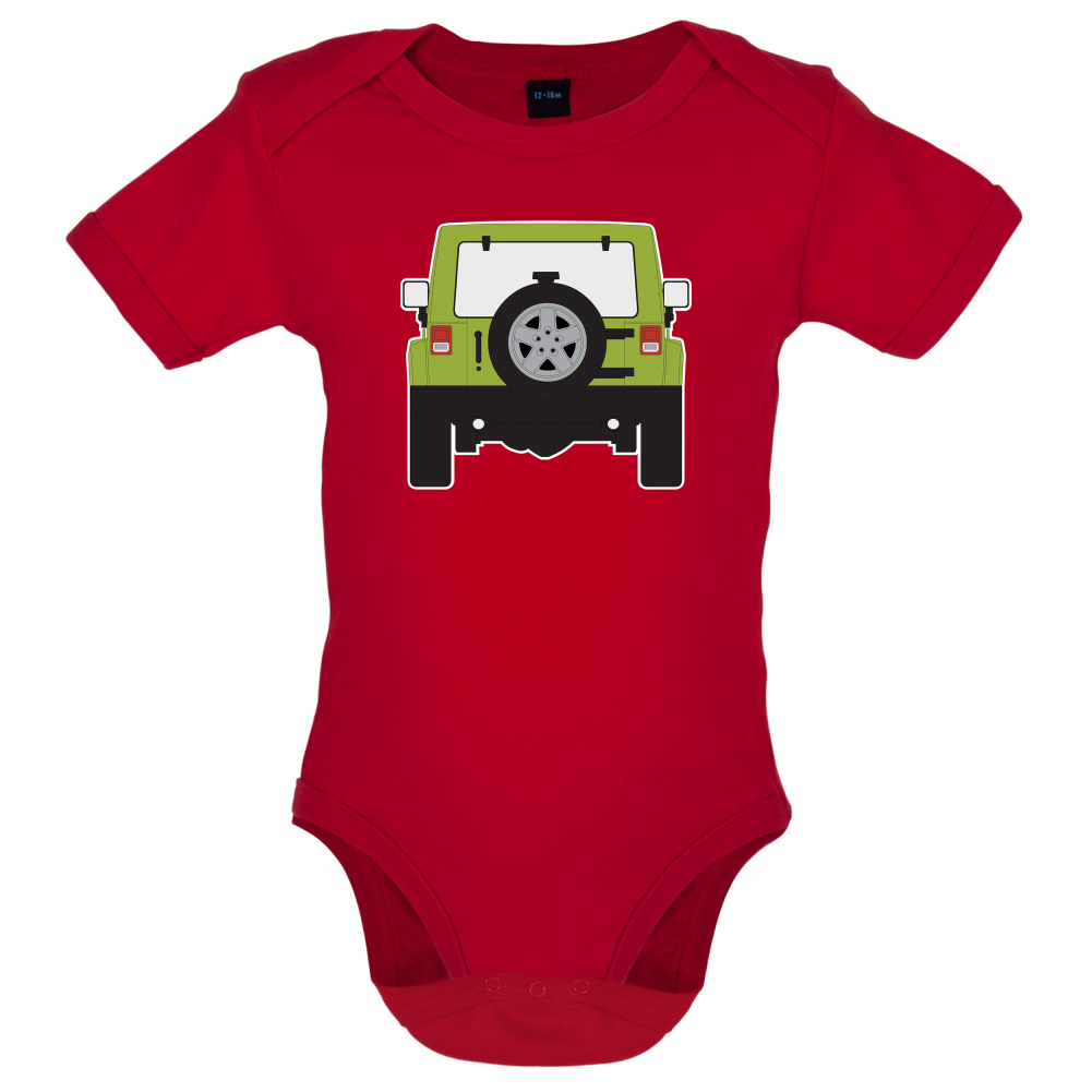 JW Rear Hyper Green Baby T Shirt