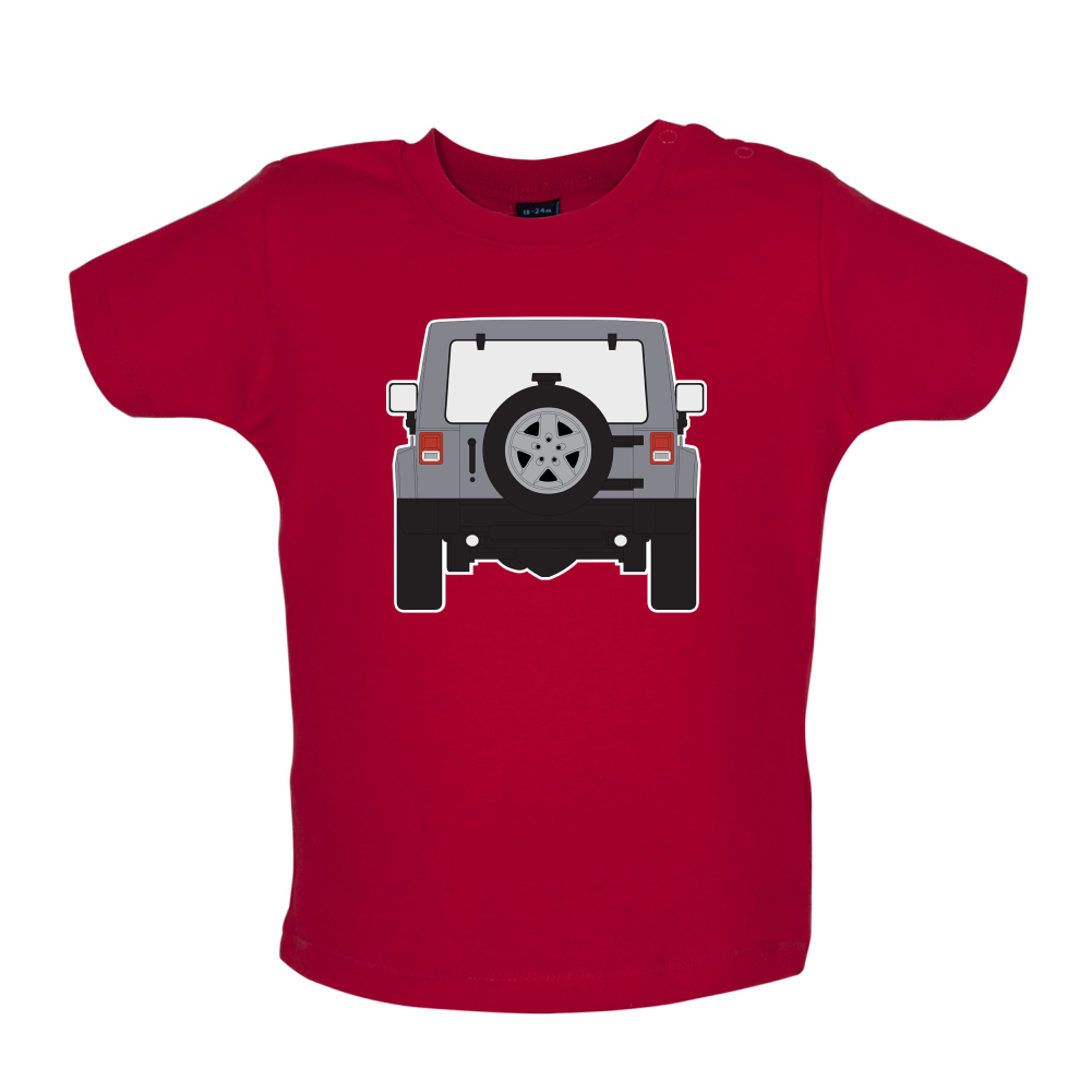 JW Rear Hyper Silver Baby T Shirt