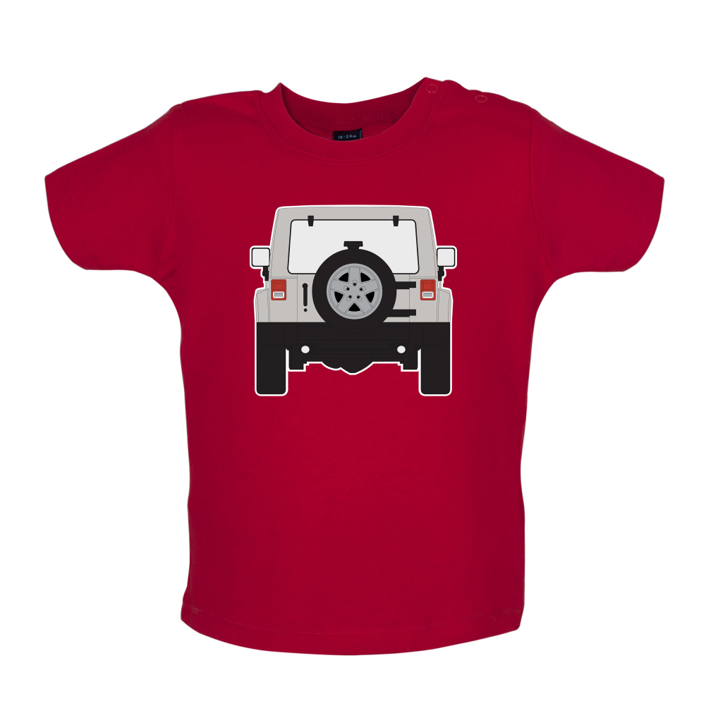 JW Rear Hyper Grey Stone Baby T Shirt