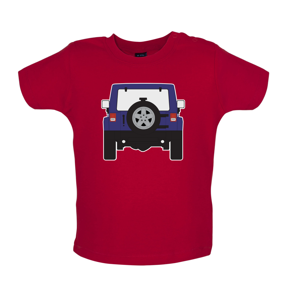 JW Rear Hyper Purple Baby T Shirt