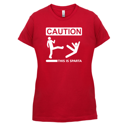 Caution This Is Sparta T Shirt