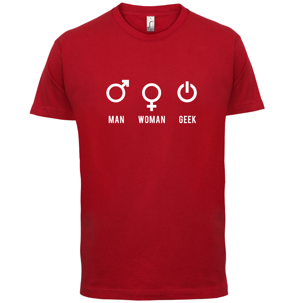 Man Woman GEEK T Shirt