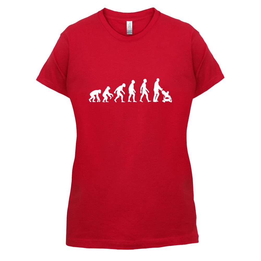 Evolution Of Man Push Chair T Shirt