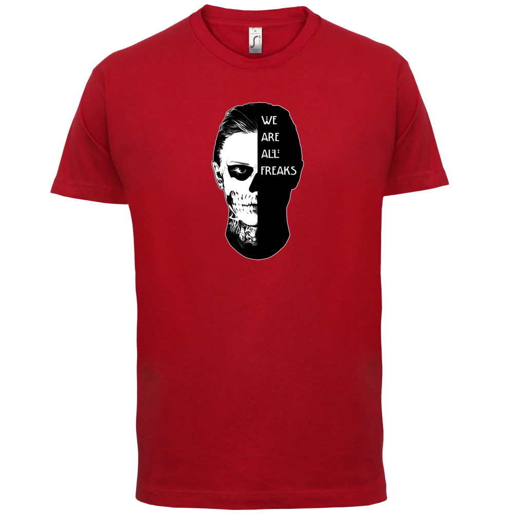 We Are All Freaks FACE Design T Shirt