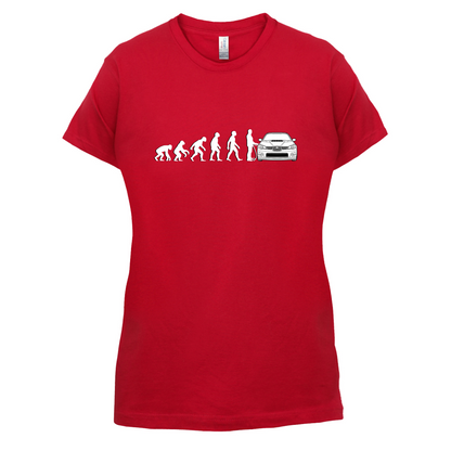 Evolution of Man Impreza Driver T Shirt