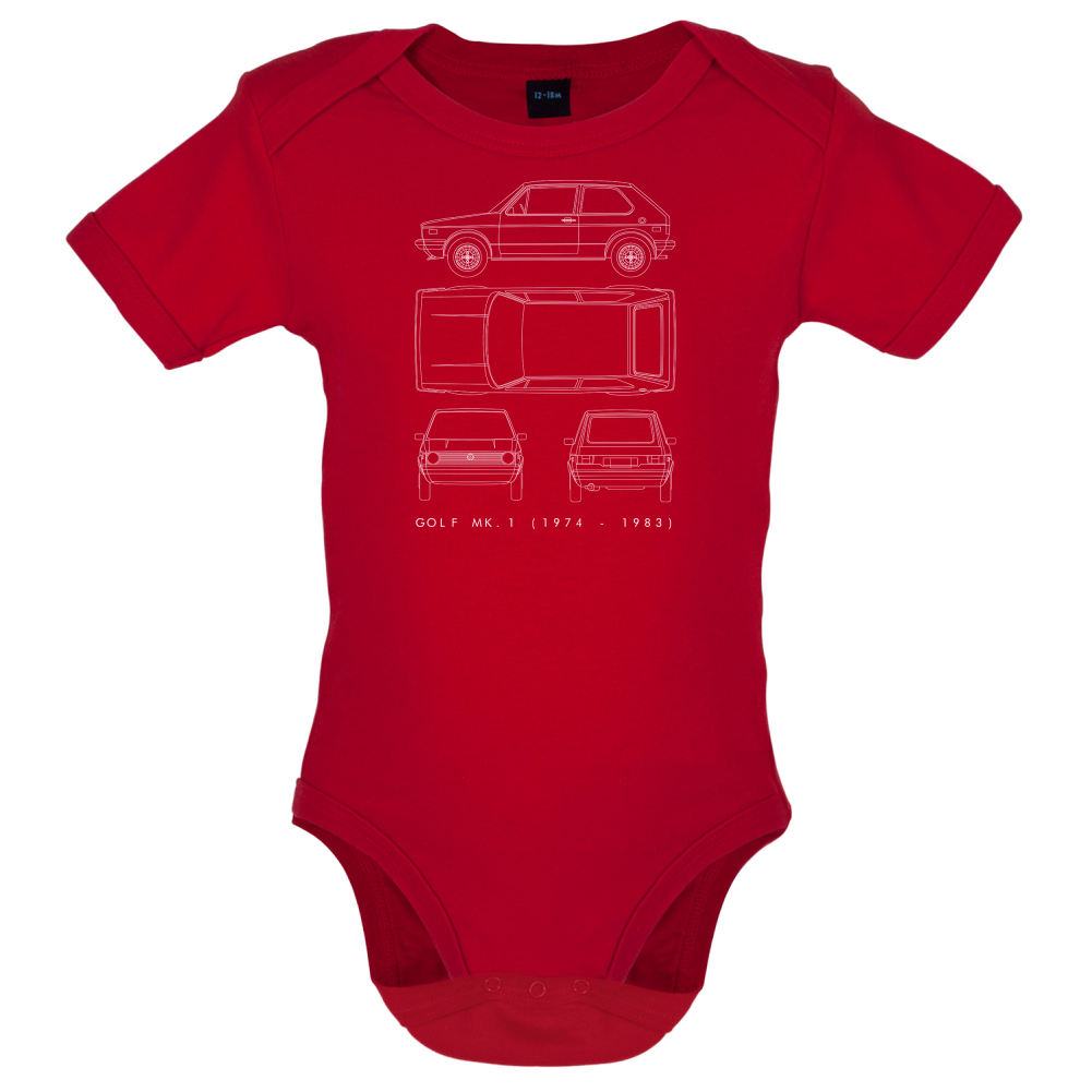 4 View Golf MK1  Baby T Shirt