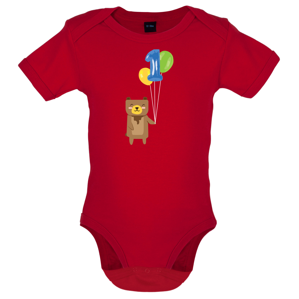 1st Birthday Bear Baby T Shirt