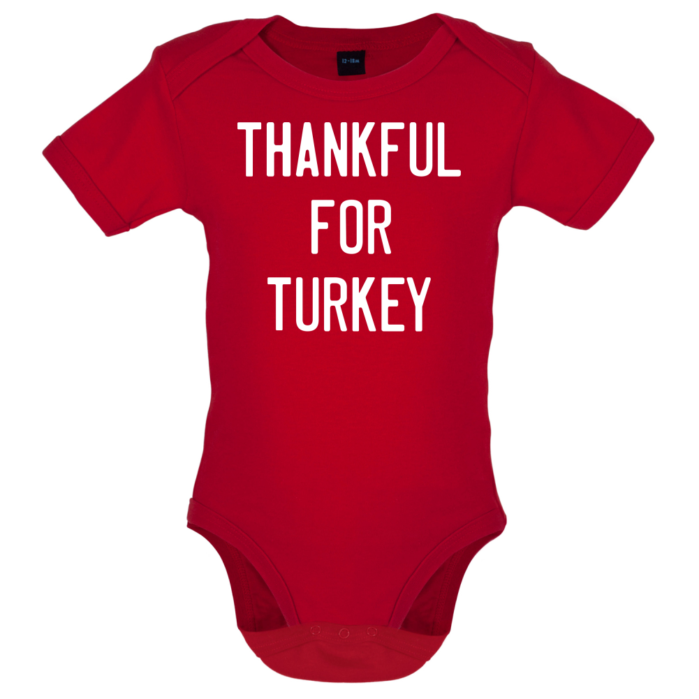 Thankful For Turkey Baby T Shirt