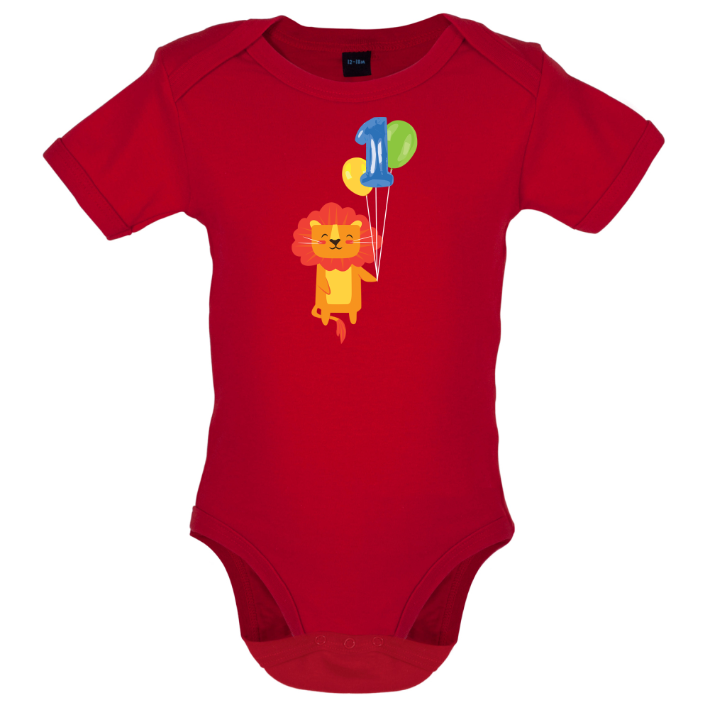 1st Birthday Lion Baby T Shirt