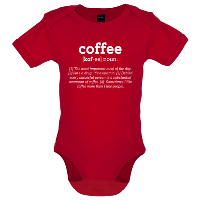 Definition Coffee Baby T Shirt