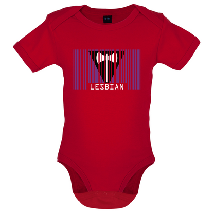 LGBT Barcode Flags - Lesbian Baby T Shirt