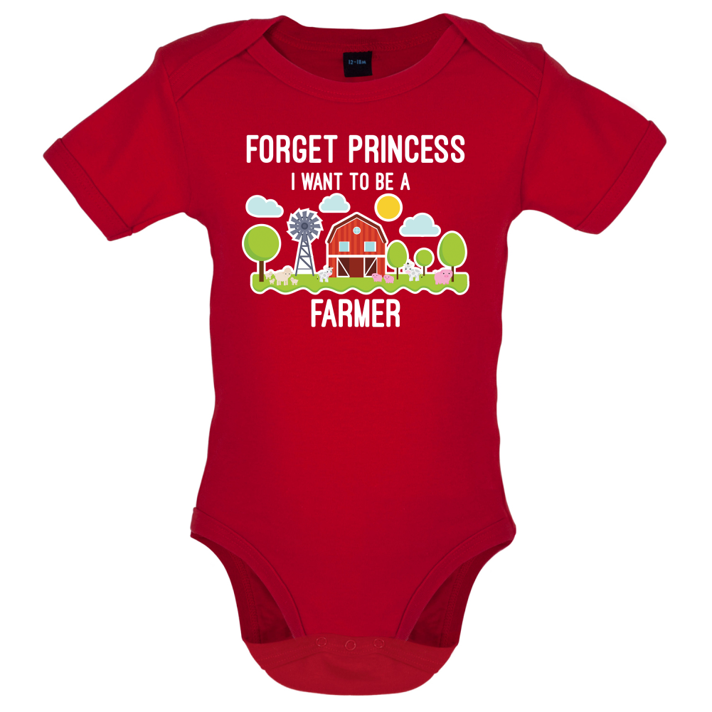 Forget Princess Farmer Baby T Shirt