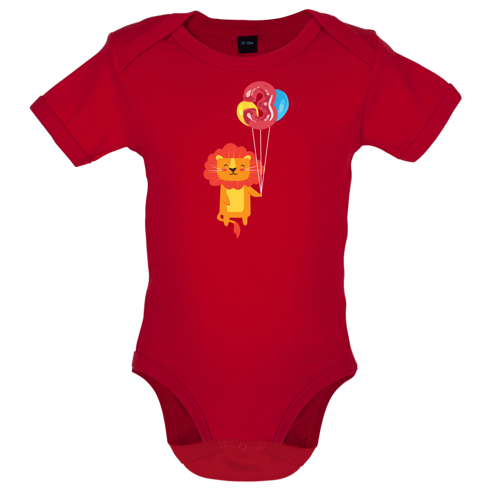 3rd Birthday Lion Baby T Shirt