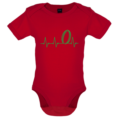 Rugby Heartbeat Baby T Shirt