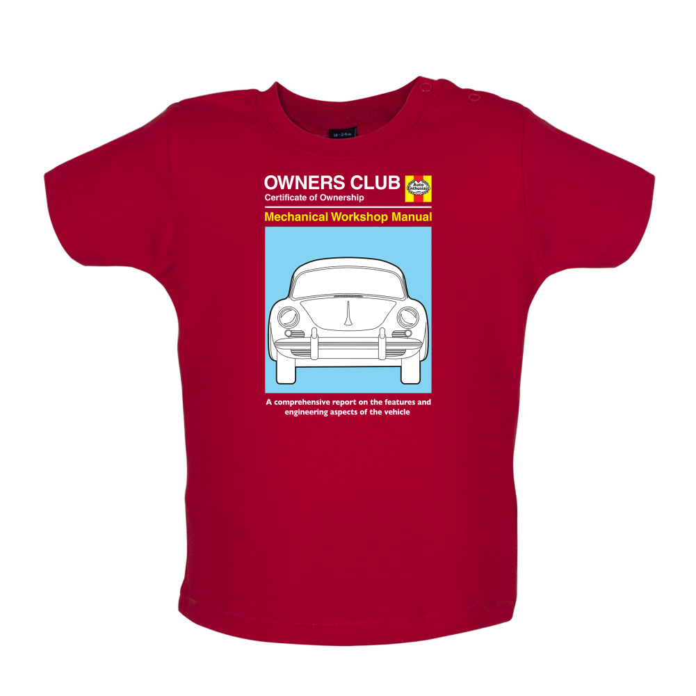 Car Owners Manual 356 Baby T Shirt