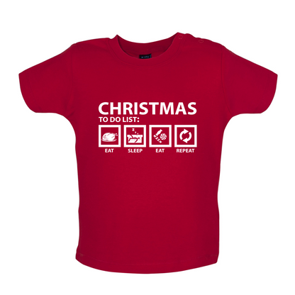 Christmas To Do List Baby T Shirt