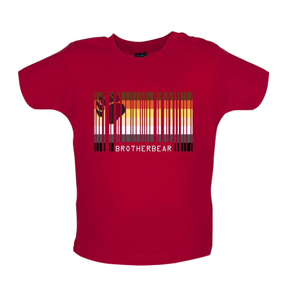 LGBT Barcode Flags - Brother Bear Baby T Shirt