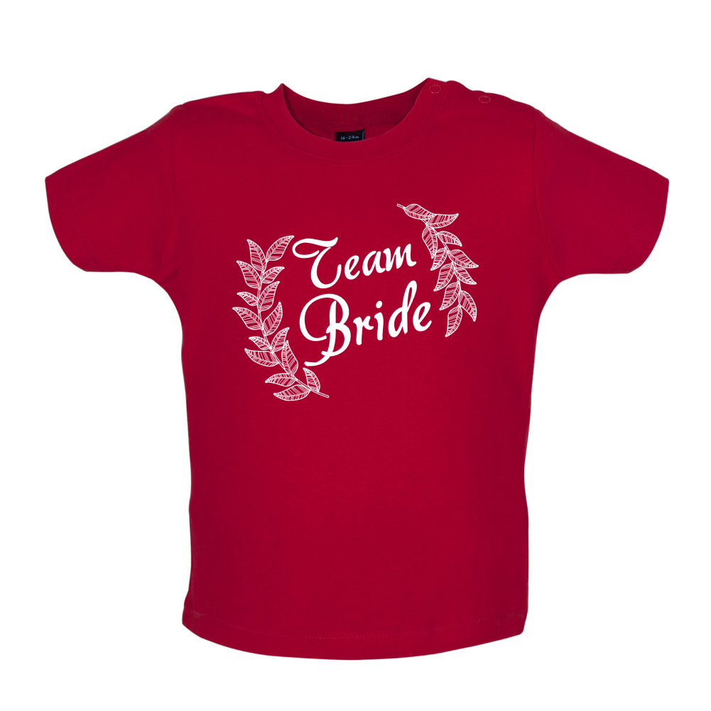 Team Bride Floral Baby T Shirt