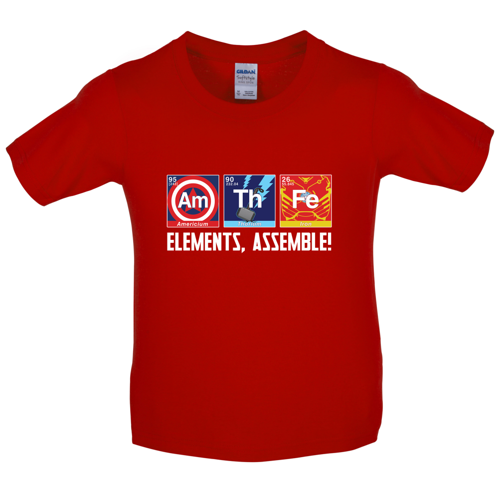 Elements, Assemble! Kids T Shirt