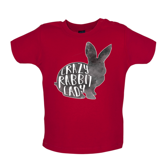 Crazy Rabbit Lady Baby T Shirt