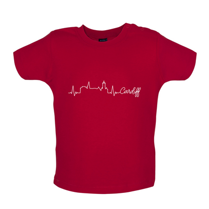 Cardiff Heartbeat Baby T Shirt