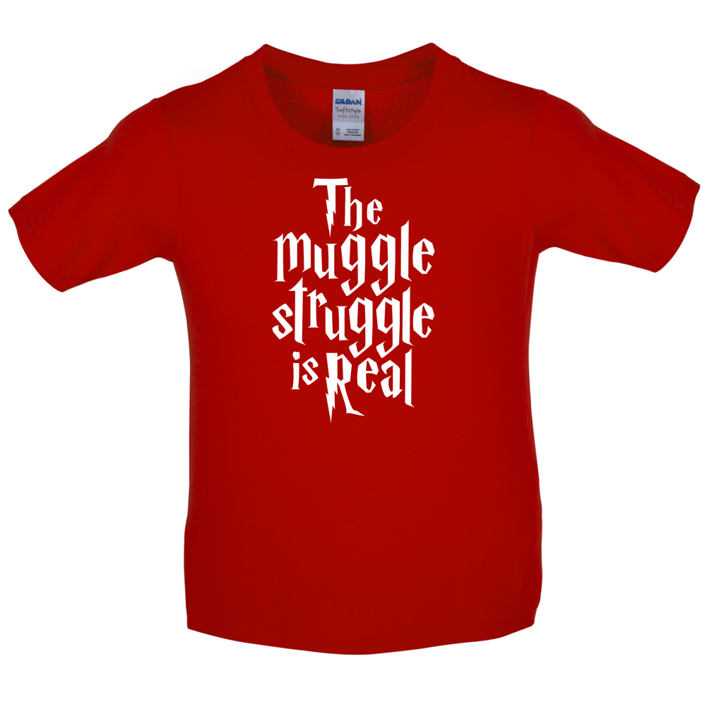 The Muggle Struggle Kids T Shirt