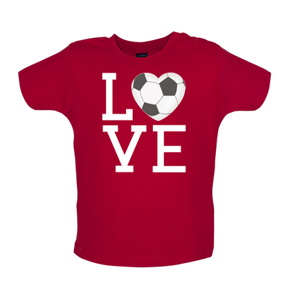 I Love Football Baby T Shirt