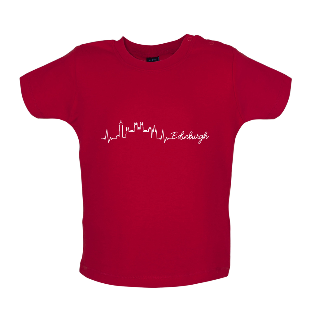 Edinburgh Heartbeat Baby T Shirt