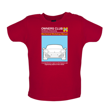 Car Owners Manual 981 Turbo Baby T Shirt