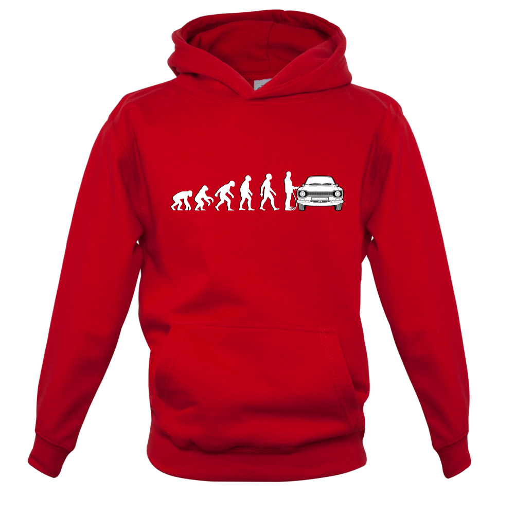 Evolution of Man Mk1 Escort Driver Kids T Shirt