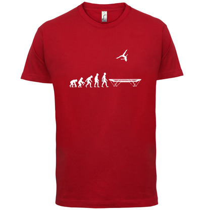 Evolution Of Man Trampolining T Shirt