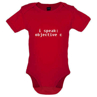 I Speak Objective C Baby T Shirt