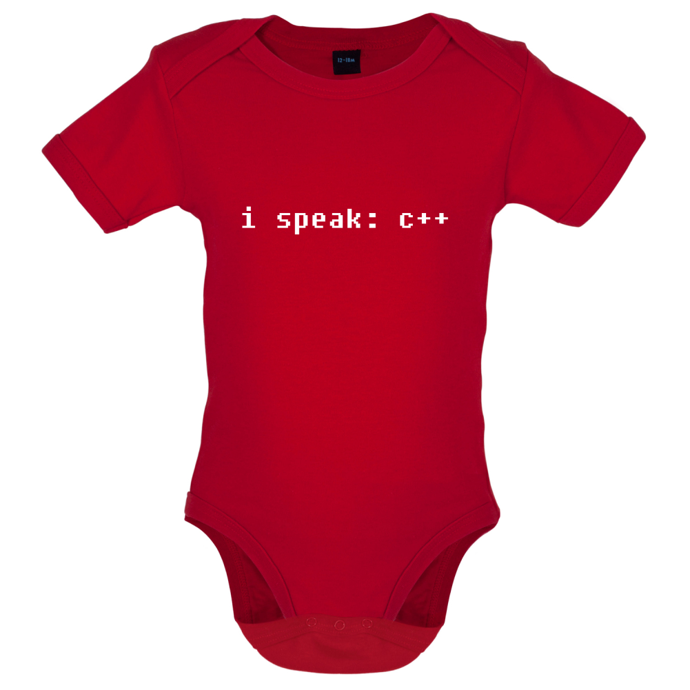 I Speak C Plus Plus Baby T Shirt