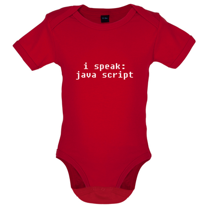 I Speak Javascript Baby T Shirt
