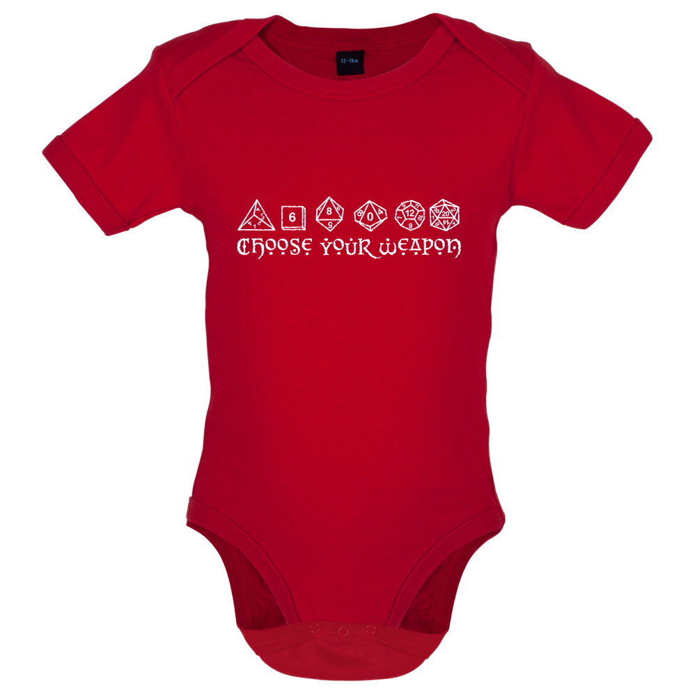 Choose your Weapon (D&D Dice) Baby T Shirt