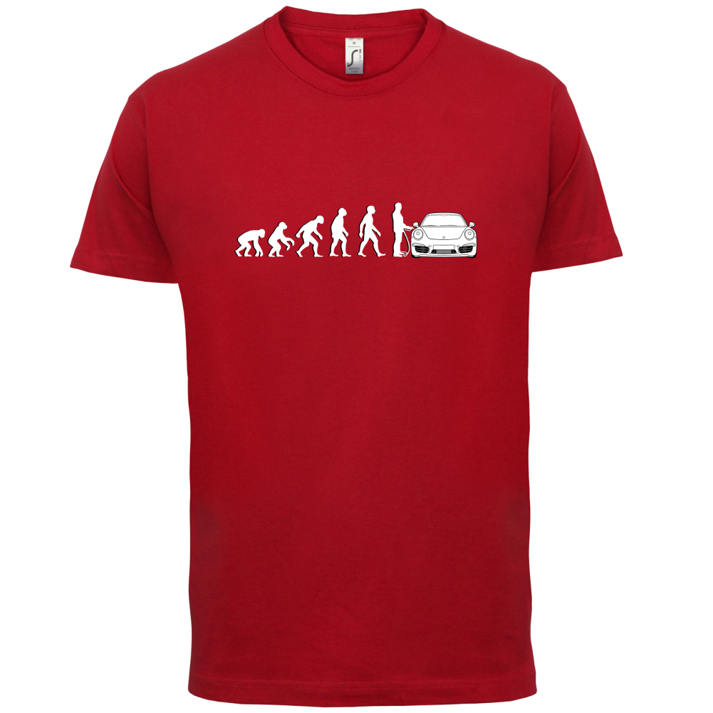 Evolution of Man 911 Driver T Shirt